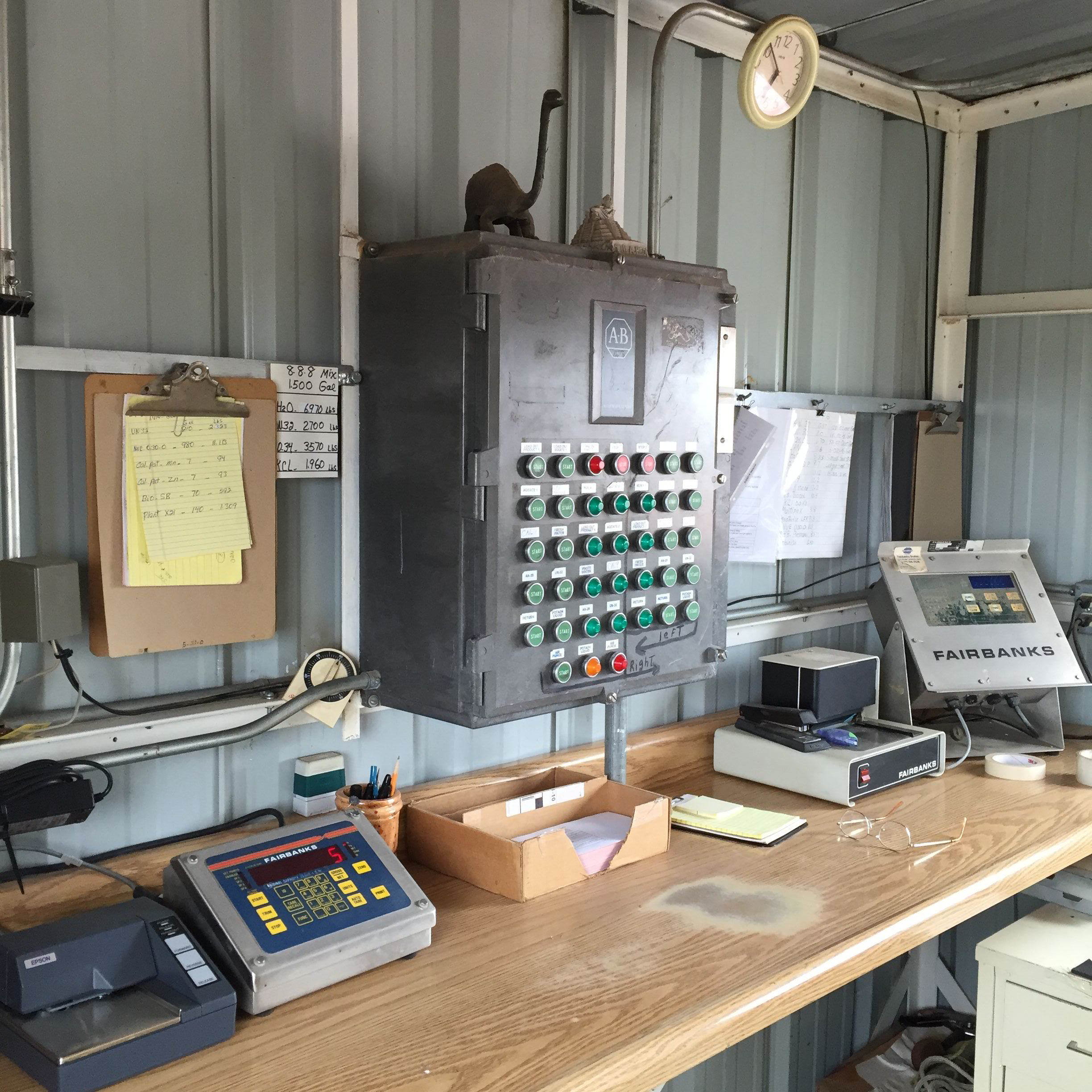 equipment on desk
